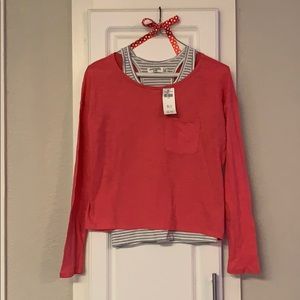 NWT girls 13/14 Abercrombie kids shirt with tank.